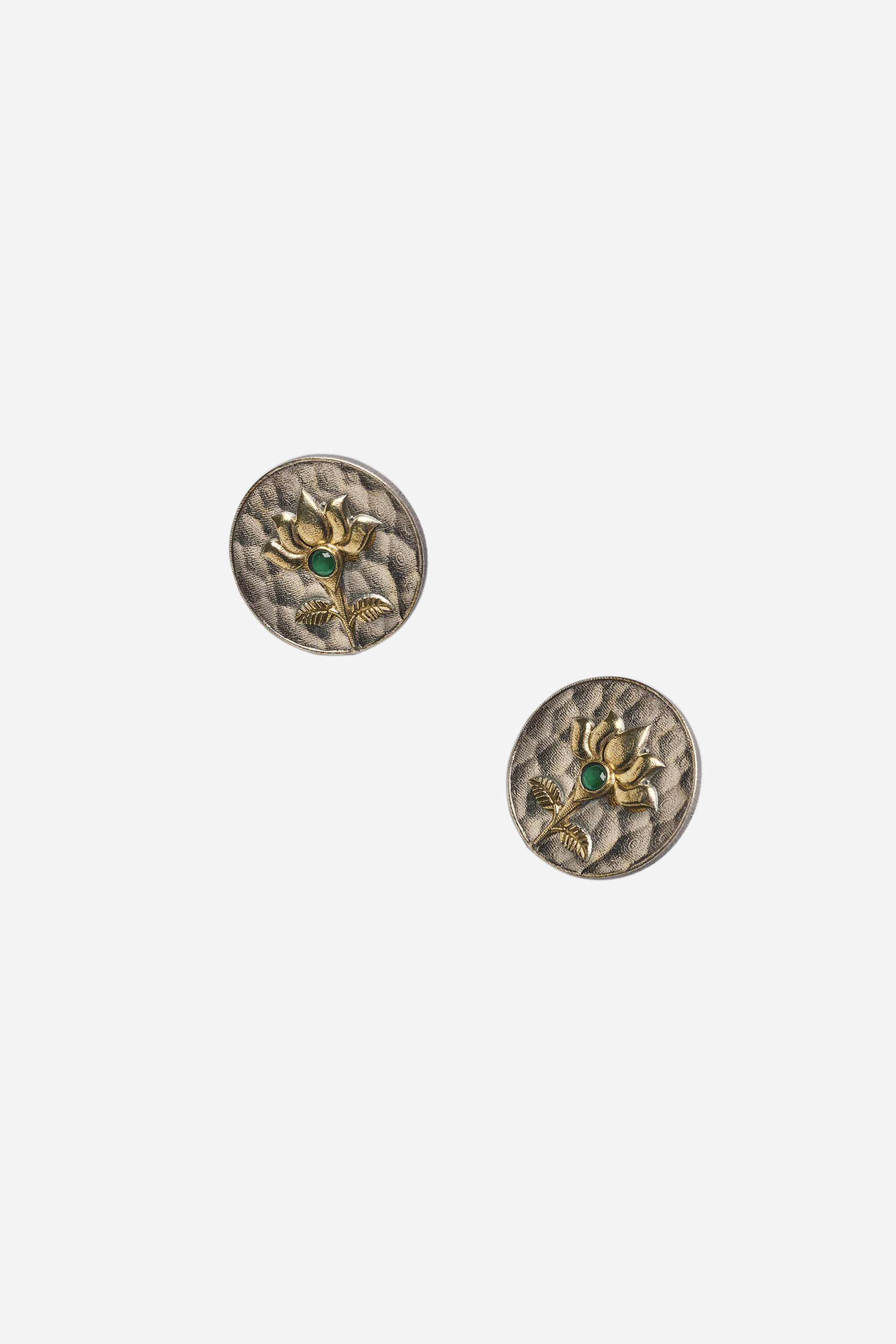 Lotus Coin Earrings, , image 3